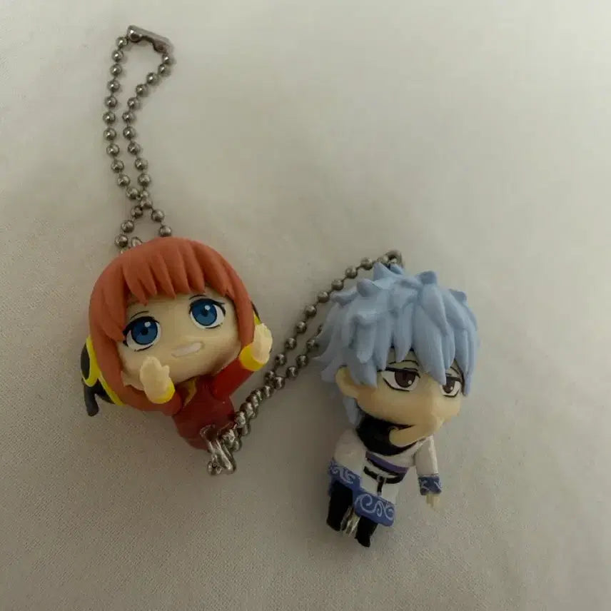 [BUNJANG] Gintama Daroong Gacha Set 1: Gintoki &amp; Kagura / 은혼 대롱 가챠 1탄 긴토키 카구라 일괄 판매