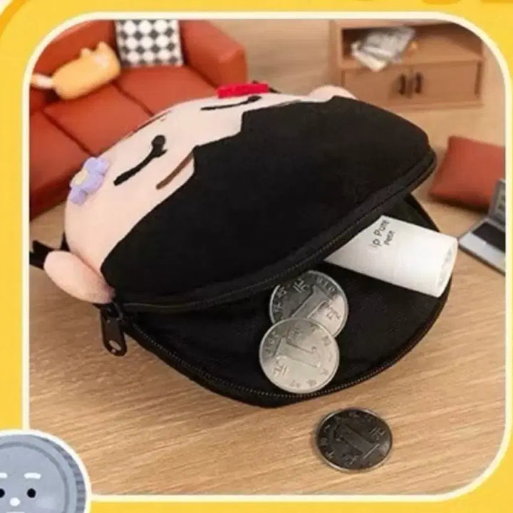 [BUNJANG] Illustoya Illustration Face Pouch Coin Purse / 이라스토야 일러스트 얼굴 파우치 동전 지갑 여자