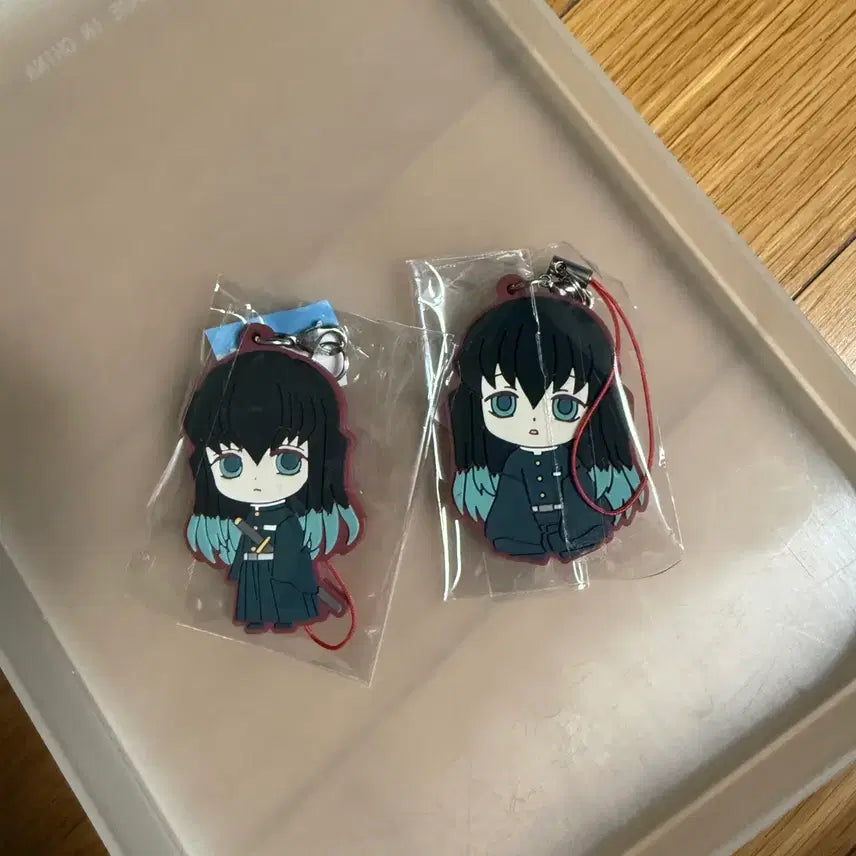 [BUNJANG] Demon Slayer Muichiro Tokito Rubber Strap Keychain / 무이치로 키링 귀멸의칼날 러버스트랩