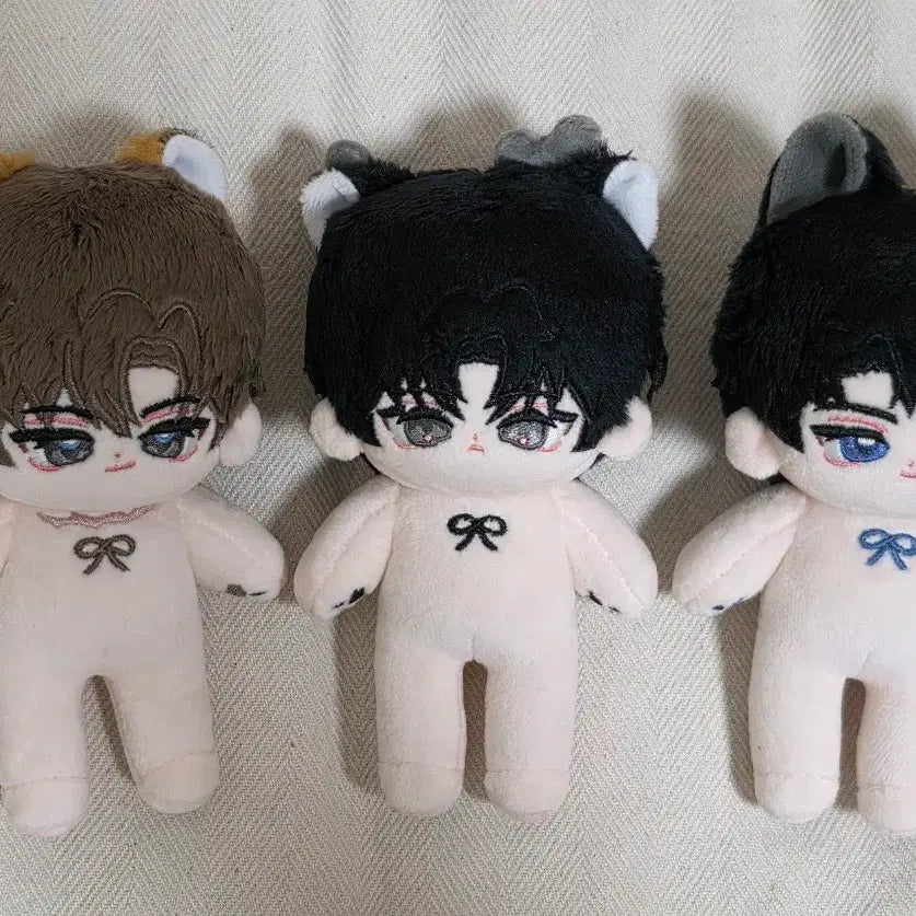 [BUNJANG] KOSEN BEBECHULGEUN 10cm Plush Doll Solum Agent Jaegwan Bundle Set / 괴담출근 괴출 베베출근 인형 솜인형 10cm 솔음 요원 재관 일괄
