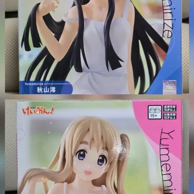 [BUNJANG] K-ON! Yumemiruize Akiyama Mio &amp; Tsumugi Figurine 2-Piece Bundle Set / (미대봉)케이온! 유메미리즈 아키야마 미오 / 츠무기 피규어 2종 일괄