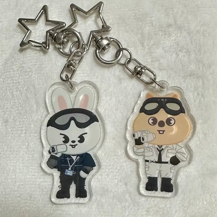 [BUNJANG] Stray Kids Pilot Rabbit &amp; Hankwoka Keychain Bundle Set / (일괄) 리빗 + 한쿼카 키링 스키주 스키즈 파일럿 스트레이키즈 skz