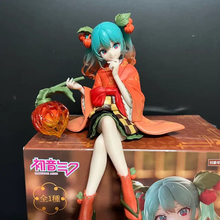 [BUNJANG] Hatsune Miku Noodle Stopper Figure (Lantern Miku / Gourd Miku) / 개봉품 하츠네미쿠 피규어 미쿠 누들스토퍼 꽈리미쿠 연등미쿠