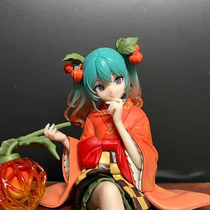 [BUNJANG] Hatsune Miku Noodle Stopper Figure (Lantern Miku / Gourd Miku) / 개봉품 하츠네미쿠 피규어 미쿠 누들스토퍼 꽈리미쿠 연등미쿠