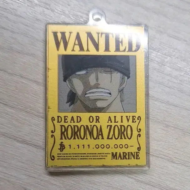 [BUNJANG] One Piece Roronoa Zoro Secret Gold Wanted Poster Magnet / 원피스 롤로노아 조로 시크릿 골드 수배서 마그넷