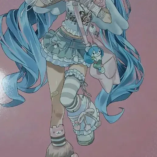 [BUNJANG] Vocaloid Miku Withmu Popup Merchandise Bundle (Poster, Stickers, Card Set) / 보컬로이드 미쿠 위드뮤 팝업 굿즈 일괄 (포스터, 스티커, 카드텍)