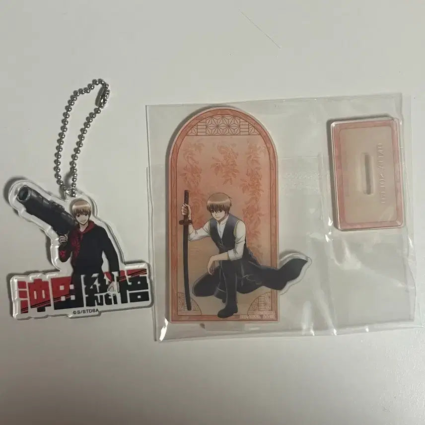 [BUNJANG] Gintama Okita Sougo Acrylic Stand &amp; Keychain Bundle Set / [일괄] 은혼 오키타 소고 아크릴 스탠드 아크릴 키링