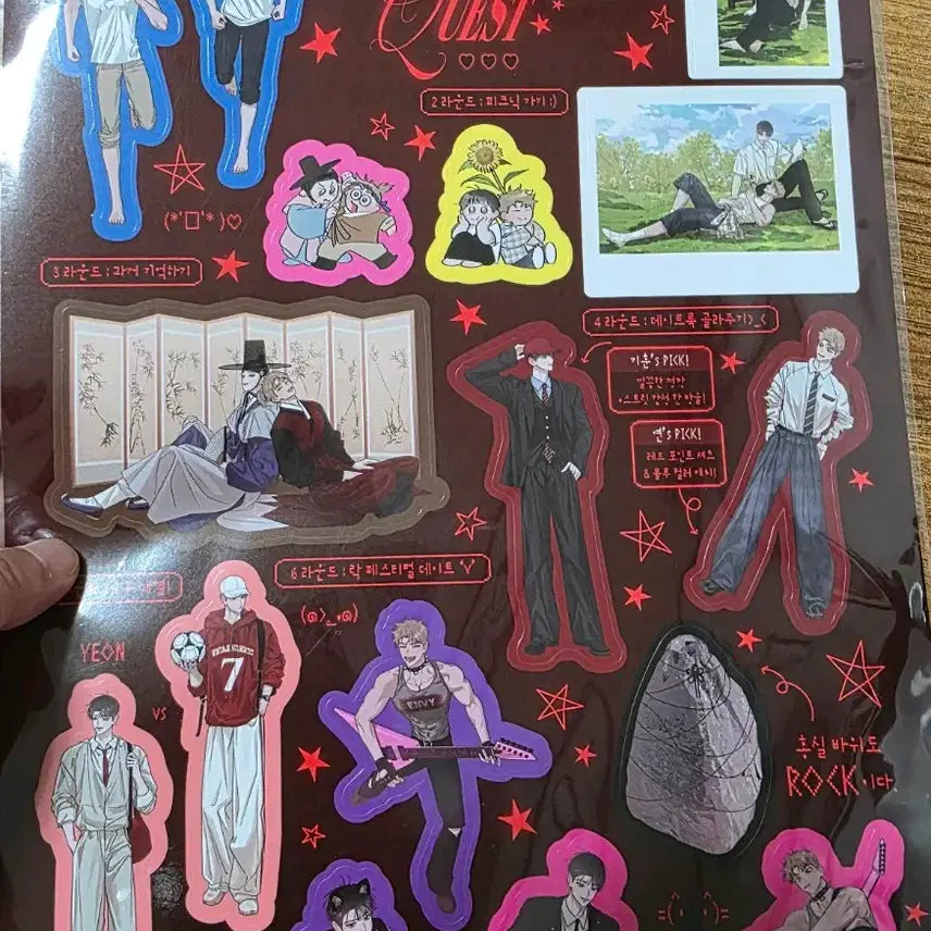 [BUNJANG] Hongsil Kwest Acrylic Sticker / 홍실궤스트 아크릴 스티커