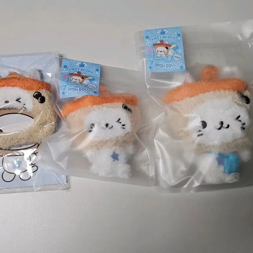 [BUNJANG] NCT WISH Yushi Wishdoll Bubble Cat Pocketdoll Keychain Bundle Set / 엔시티위시 위시 유우시 위시돌 버블냥 포켓돌 모자키링 미개봉 일괄 양도