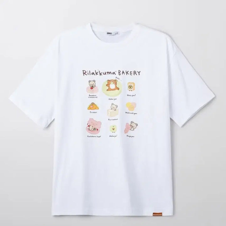 [BUNJANG] Spao Rilakkuma Bakery Short Sleeve T-Shirt L / 스파오 리락쿠마 베이커리 반팔티 L