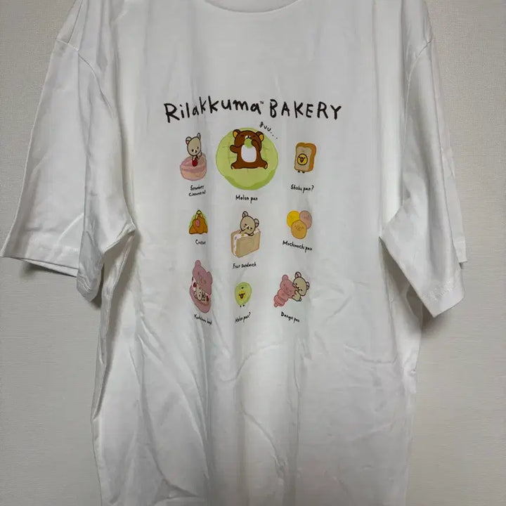 [BUNJANG] Spao Rilakkuma Bakery Short Sleeve T-Shirt L / 스파오 리락쿠마 베이커리 반팔티 L