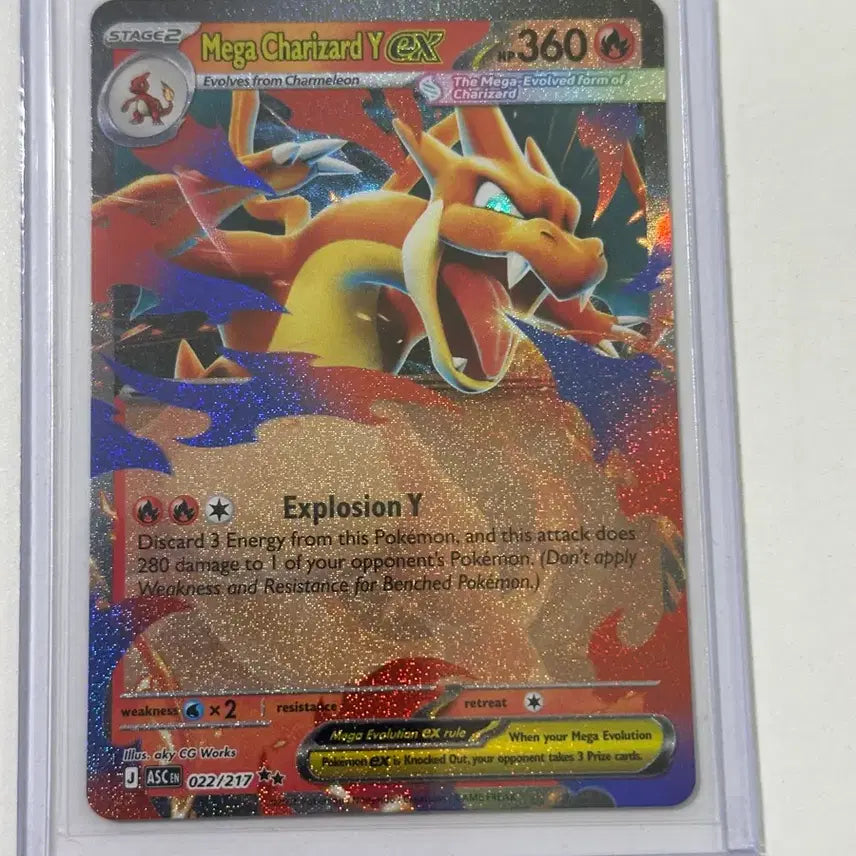 [BUNJANG] Mega Charizard Y ex RR North American Ascended Heroes 022/217 Pokemon Card / 메가리자몽 Y ex RR 북미 어센디드 히어로즈 022/217 포켓몬 카드