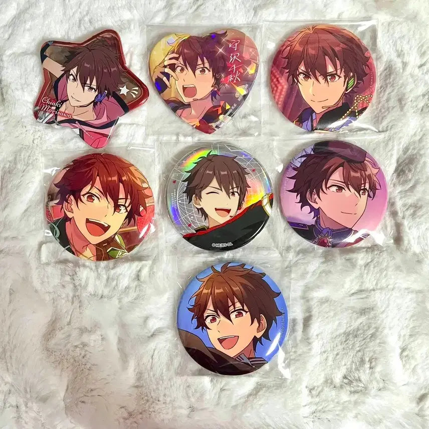 [BUNJANG] Ensemble Stars Chiaki Nanami Heart Dream Live Can Badge Bundle Set / 앙스타 치아키 캔뱃지 일괄 하트 드림라이브 하코