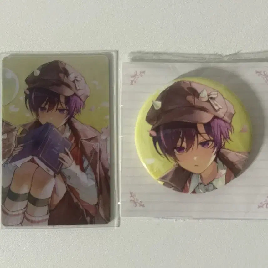 [BUNJANG] SCOCHISM Season Illustration Campaign Spring Autoreini Photocard &amp; Can Badge Bundle Set / 스코시즘 시즌 일러스트 캠페인 봄 오토레이니 포토카드 캔뱃지 일괄 양도