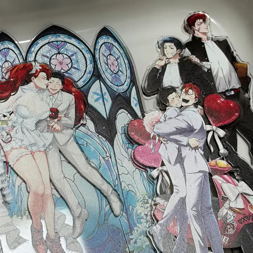 [BUNJANG] Slam Dunk Koshino Ryota &amp; Sakuragi Hanamichi Acrylic Stand Set (3 Types) / 슬램덩크 호백 호열백호 아크릴스탠드 3종