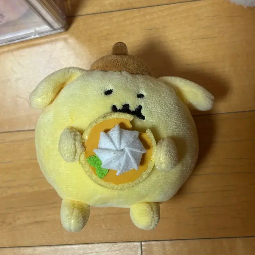 [BUNJANG] Sanrio Pompompurin Pancake Plush Doll / 산리오 농담곰 폼폼푸린 팬케이크 인형
