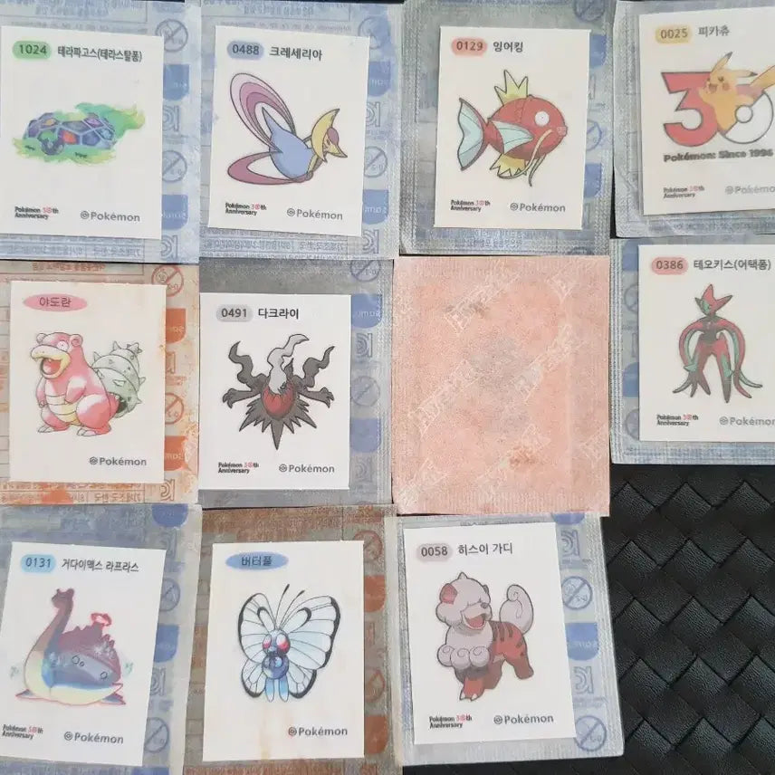 [BUNJANG] Pokemon Stickers Bundle / 포켓몬 띠부씰