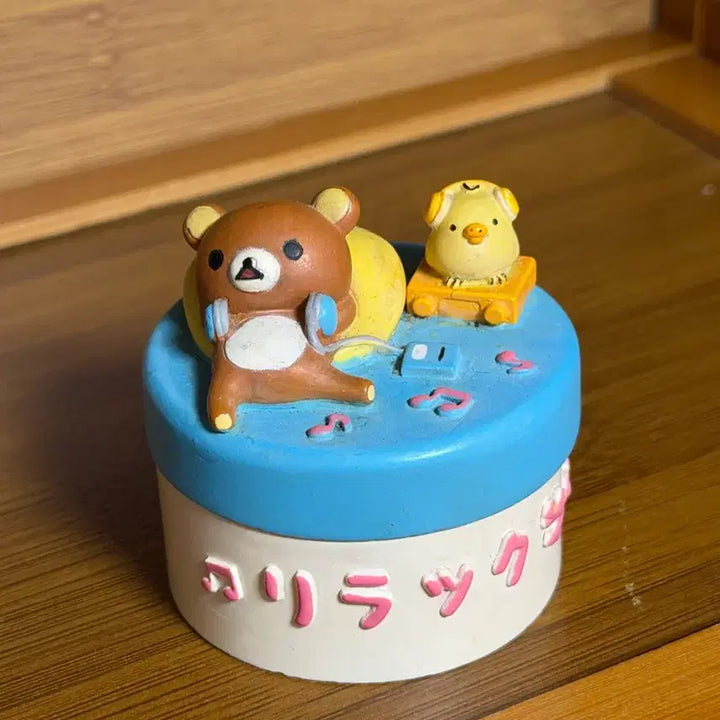 [BUNJANG] Rilakkuma Korilakkuma Mini Ceramic Storage Box / 고전 희귀 정품 리락쿠마 키이 헤드셋 도자기 보관함 수집함 보관통 미니