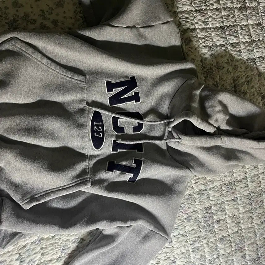 [BUNJANG] NCT 127 Logo Hoodie Grey / NCT 127 후드티 그레이