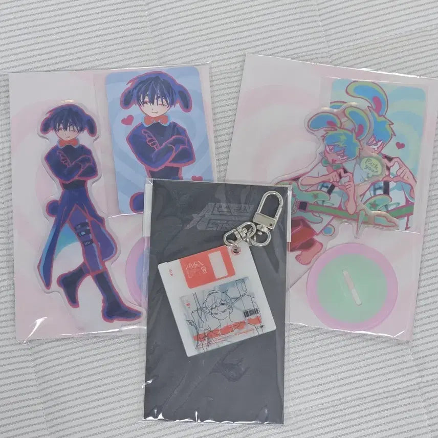 [BUNJANG] ASTE Ivan &amp; Till Rabbit Acrylic Keychain &amp; Ivan Floppy Disk Acrylic Keychain / 에이스테 이반, 틸 토끼 아크릴+이반 디스크 아크릴 키링
