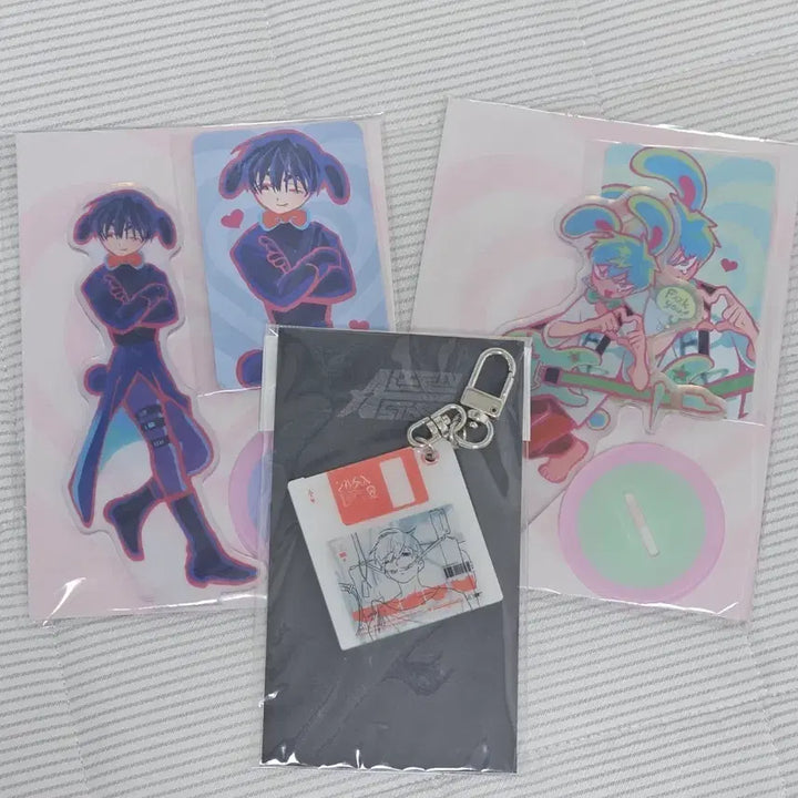[BUNJANG] ASTE Ivan &amp; Till Rabbit Acrylic Keychain &amp; Ivan Floppy Disk Acrylic Keychain / 에이스테 이반, 틸 토끼 아크릴+이반 디스크 아크릴 키링