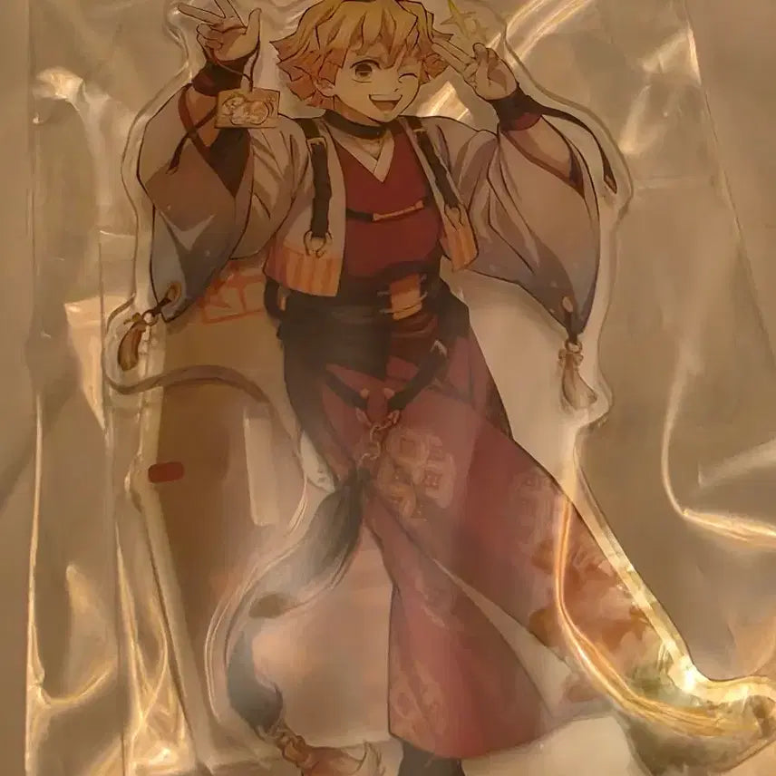 [BUNJANG] Demon Slayer: Kimetsu no Yaiba Zenitsu Agatsuma Chinese Acrylic Stand / 귀멸의칼날 간지 - 말의해 젠이츠