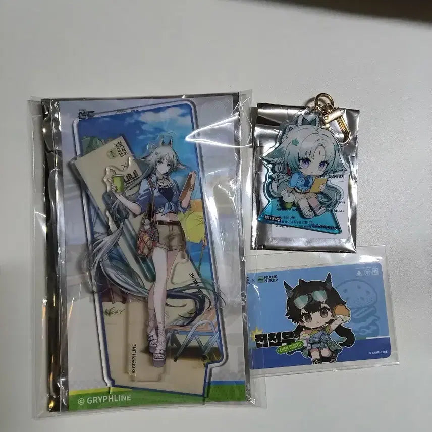 [BUNJANG] Endfield Frank Burger Acrylic Stand Keyring Coupon Bundle Set / 엔드필드 프랭크버거 결 아크릴 스탠드 키링 쿠폰