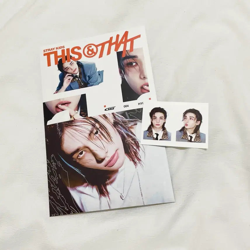 [BUNJANG] Stray Kids Discography Disc And That (&amp; ver.) Hyunjin Unsealed Album + ID Photos Bundle Set / 스키즈 디스앤댓 앤버전 현진 개봉앨범+증사