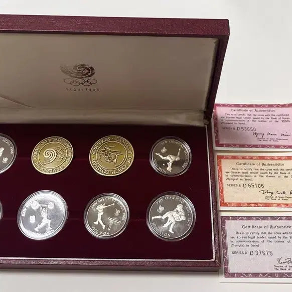 [BUNJANG] 1988 Seoul Olympics Commemorative Coin Set / 1988 서울 올림픽 기념주화 세트