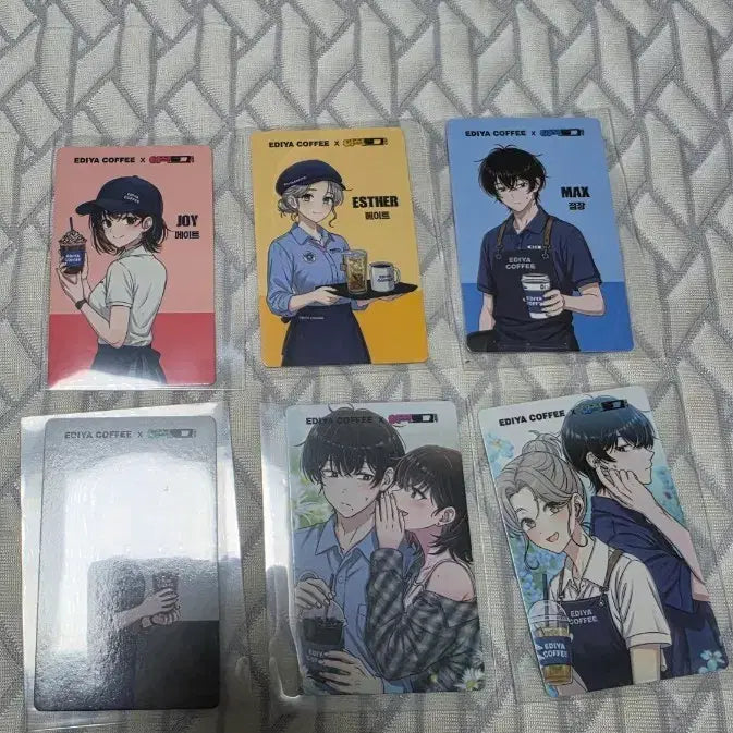 [BUNJANG] Ediya "Lee Jik Log" Card 6-Set / 이디야 이직로그 카드 6종 세트