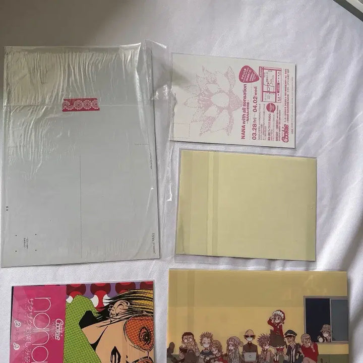 [BUNJANG] NANA Nana Classic Official Goods Set: Postcard, Mask Case, Yaziwa and Ai Cookies / [고전 공식굿즈] NANA 나나 엽서 마스크케이스 일괄 야자와아이 쿠키 고전문구