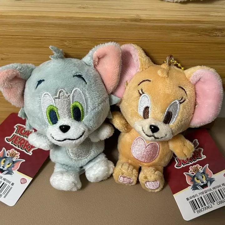 [BUNJANG] Tom and Jerry Doll Set / 택달린 톰과제리 인형 세트 일괄 0.8