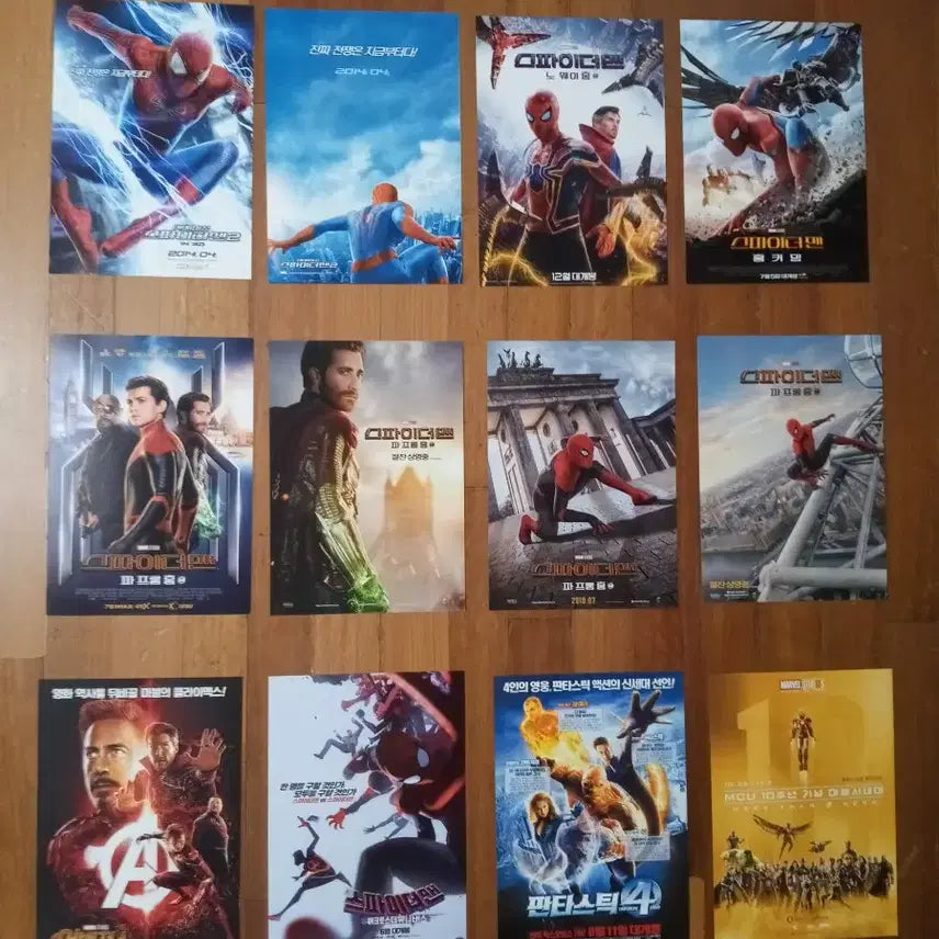 [BUNJANG] Marvel DC Spider-Man Movie Flyers Lot / 영화팜플렛 포스터 전단지 마블 DC 스파이더맨 3000 상품사진중 3장골라서 9천원