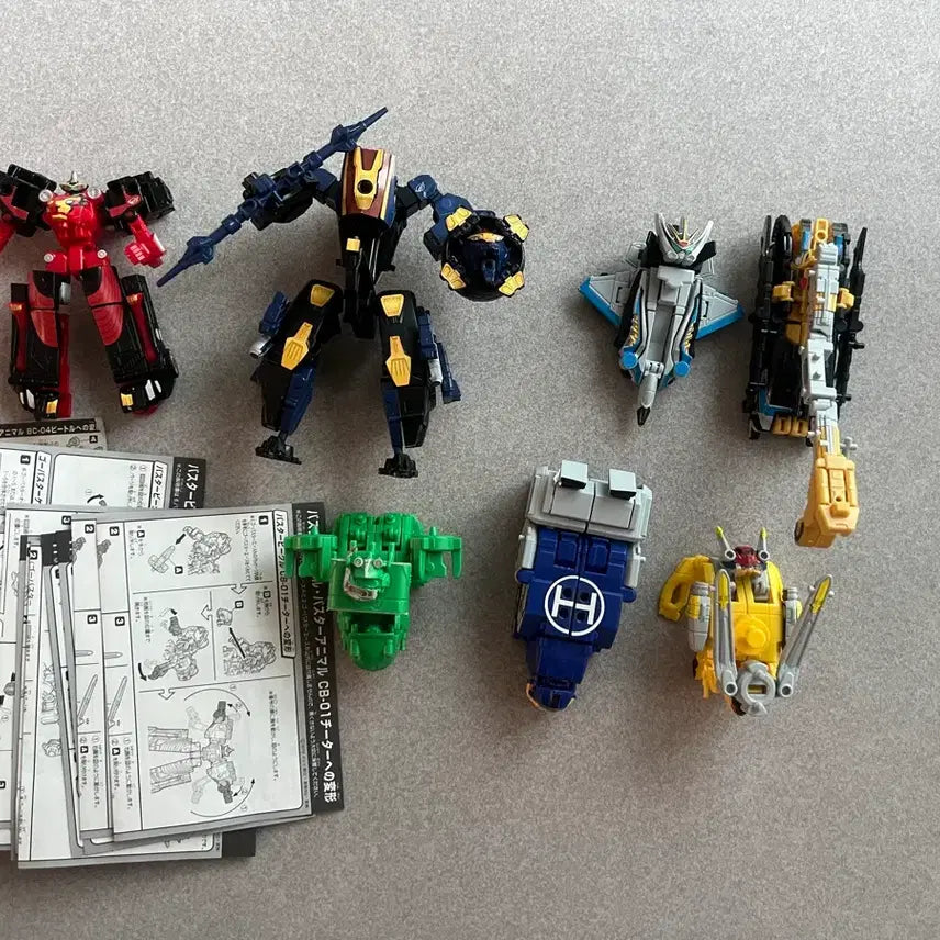 [BUNJANG] Mini-Pla Go-Busters Full Set (Pre-Assembled) / 가조립 미니프라 고버스터즈 풀세트 판매합니다
