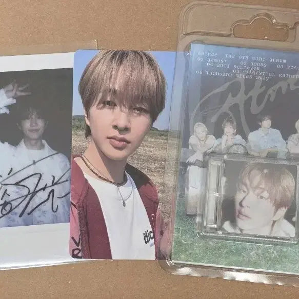 [BUNJANG] SHINee Onew Atmos Polaroids + SMini Bundle Set / 온유 진기 샤이니 애트모스 폴라+슴미니 세트