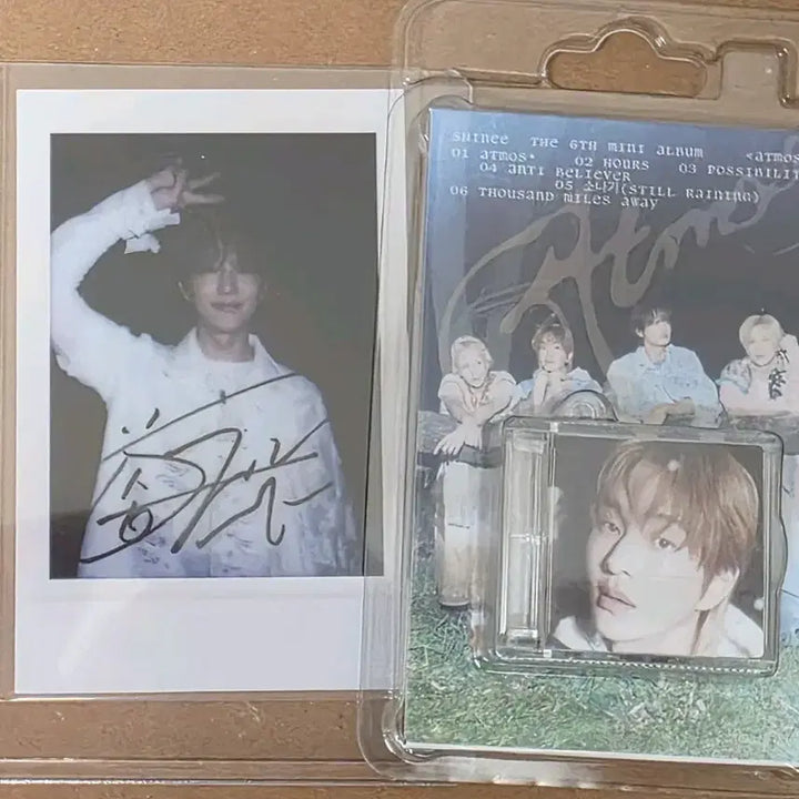 [BUNJANG] SHINee Onew Atmos Polaroids + SMini Bundle Set / 온유 진기 샤이니 애트모스 폴라+슴미니 세트