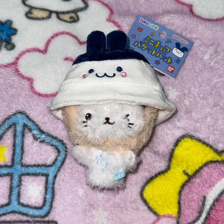 [BUNJANG] Tamagotchi Mimitchi Miniature Doll Hat Bucket Hat Keychain / 다마고치 미미치 미니어처 인형 모자 버킷햇 키링