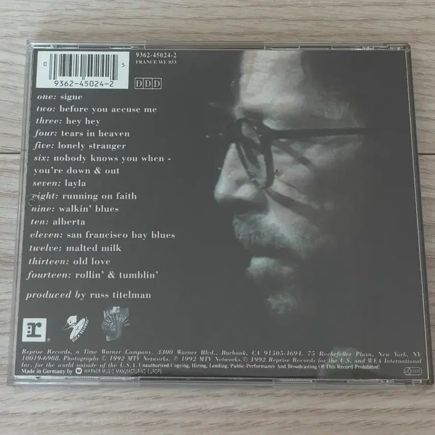 [BUNJANG] Eric Clapton Unplugged German First Press CD / 에릭 클랩튼 언플러그드 독일 초판 CD 음반 Eric Clapton Unplugged