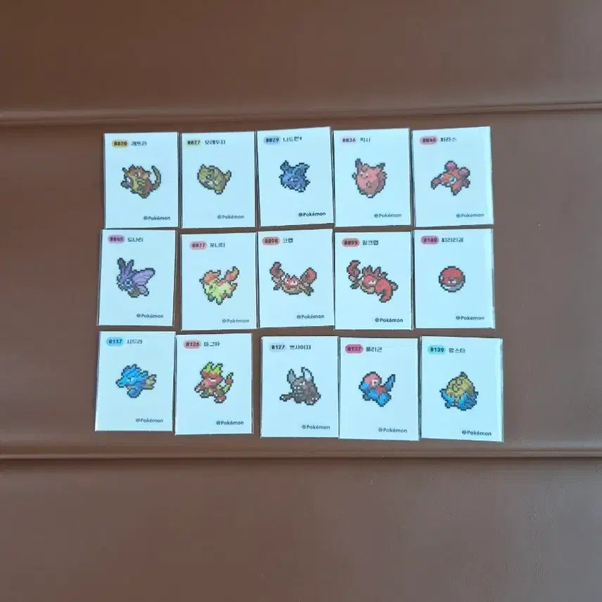 [BUNJANG] Pokemon Pixel Tti-bus / 포켓몬 픽셀 띠부씰