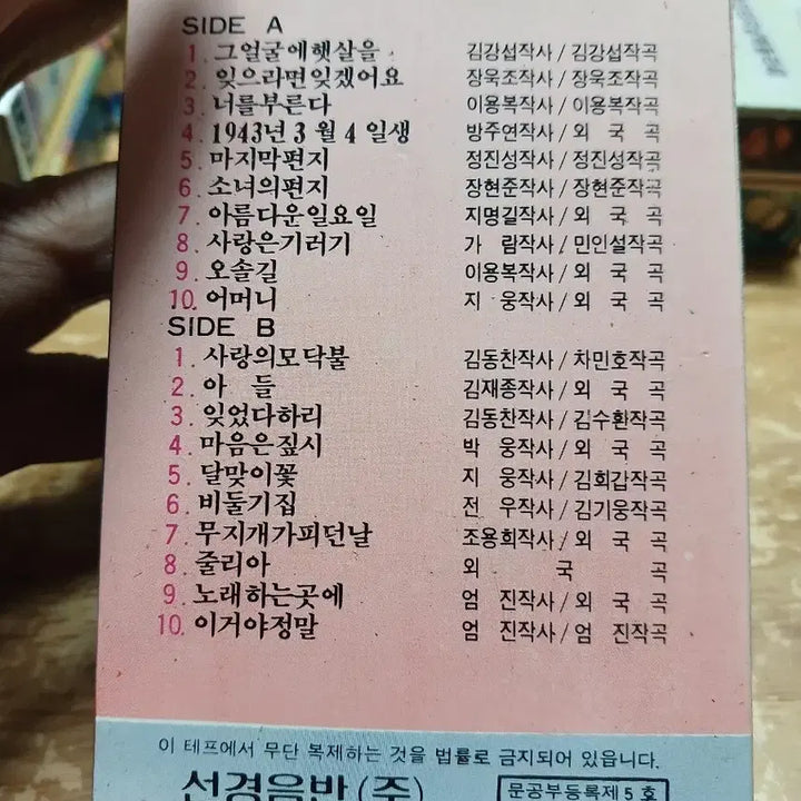 [BUNJANG] Lee Yong Bok 20th Anniversary Cassette Tape (Extremely Rare Collectible) / 이용복 20 카세트테이프 극희귀 소장음반방출