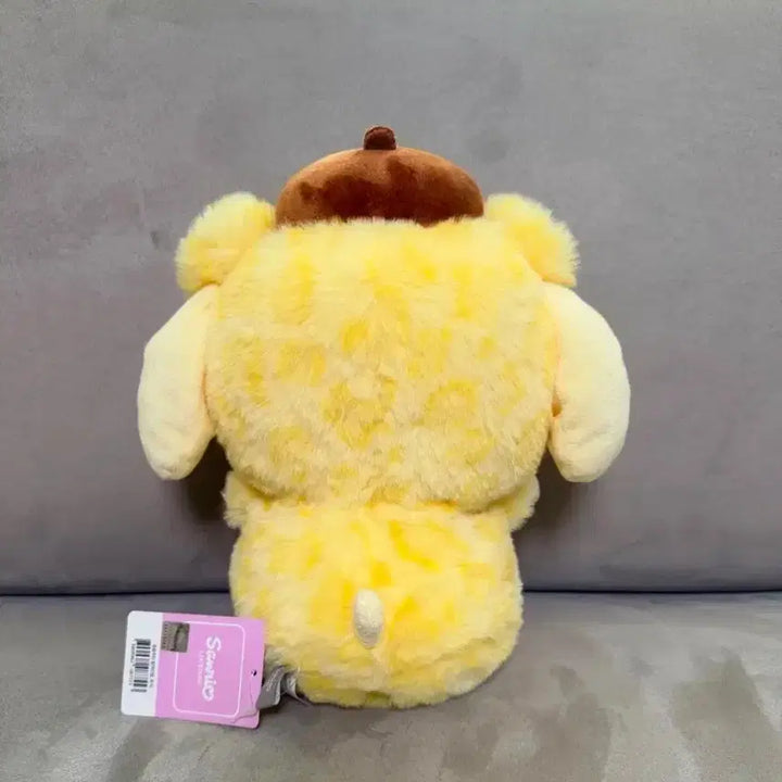 [BUNJANG] Sanrio Pompompurin Leopard Print Medium Plush / 산리오 정품 폼폼푸린 호피 중형 인형
