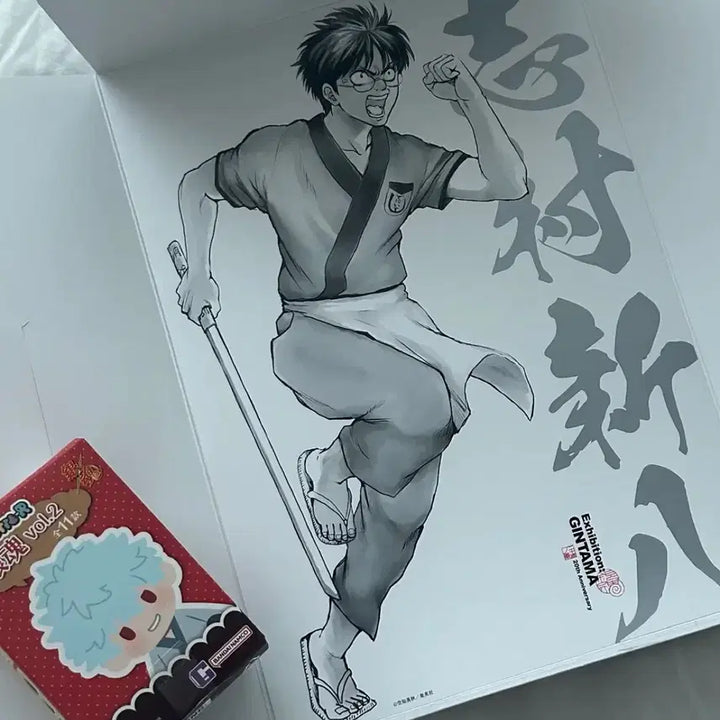 [BUNJANG] Gintama Shinpachi Gintama Exhibition Original Drawing A4 Poster Bundle Set / 은혼 신파치 포테포테2 은혼전 원화 A4포스터 일괄