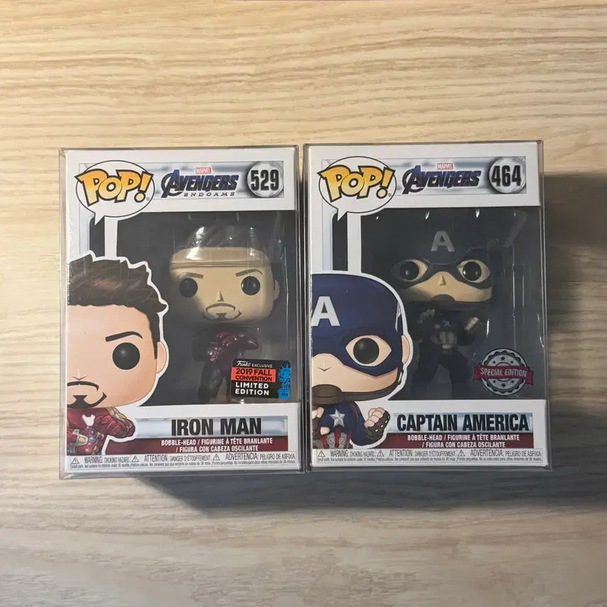 [BUNJANG] Funko Pop Avengers: Endgame Iron Man Captain America Figure / 펀코팝 어벤져스 엔드게임 아이언맨 캡틴 아메리카 피규어 펀코