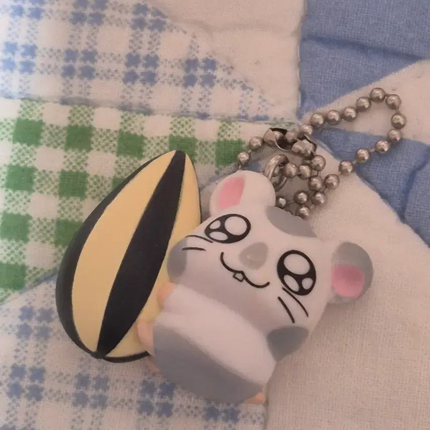 [BUNJANG] Hamtaro Yammy Keyring Charm / 방가방가 햄토리 얌얌이 키링 가챠