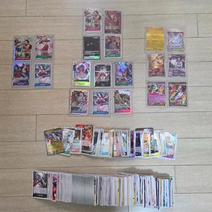 [BUNJANG] One Piece OP-13 Special &amp; Parallel Cards, Pokemon UR Cards Bundle Set / 원피스 s-13 페럴카드, 포켓몬 희귀(메가 가디안mur)포함 등 카드 일괄판매