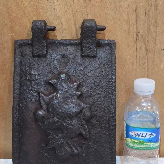 [BUNJANG] Small Cast Iron Bowl with Flame Pattern Lid / 민속품 / 소형 무쇠 불문