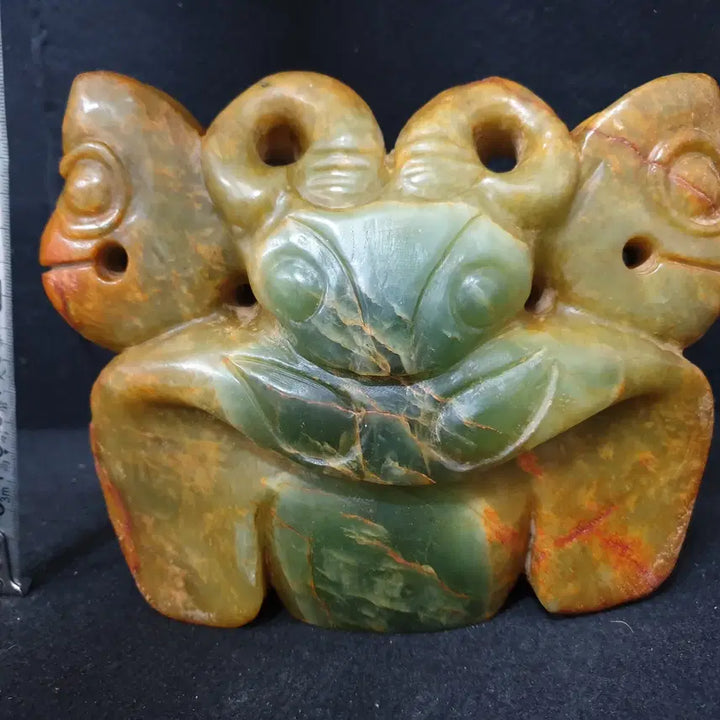 [BUNJANG] Hongshan Jade Artifact - Celadon Jade Carving / (수원만물)출토 청옥 고옥 홍산옥기