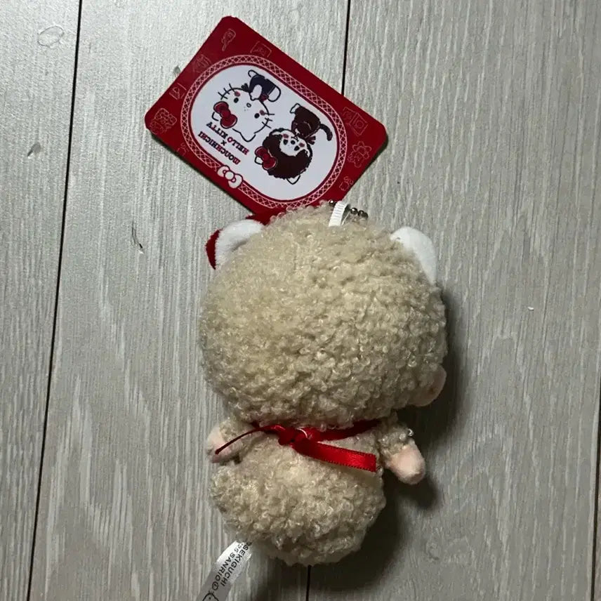 [BUNJANG] Monchhichi x Hello Kitty Collaboration Plush Keychain / 몬치치 헬로키티 인형키링