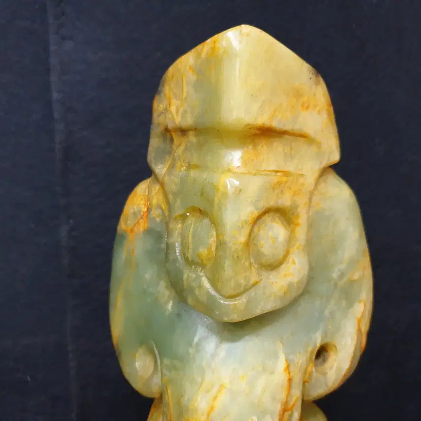 [BUNJANG] Exhumed High-Grade Jadeite "Hwajenok" Combination Sculpture / (수원만물)출토 고급 청옥  화전옥 조합상