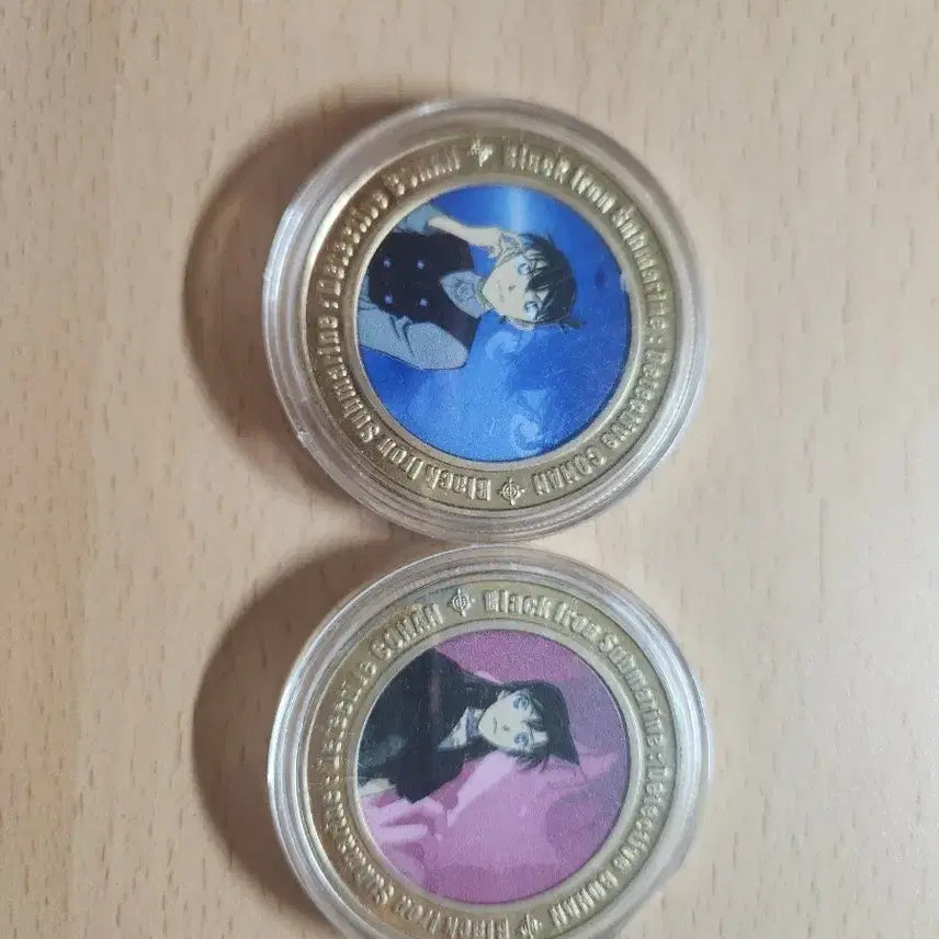 [BUNJANG] Detective Conan Coin Set (Conan &amp; Ai Haibara) / 명탐정 코난 굿즈 동전 2개 세트